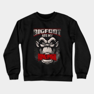 Bigfoot Ate My Homework Crewneck Sweatshirt